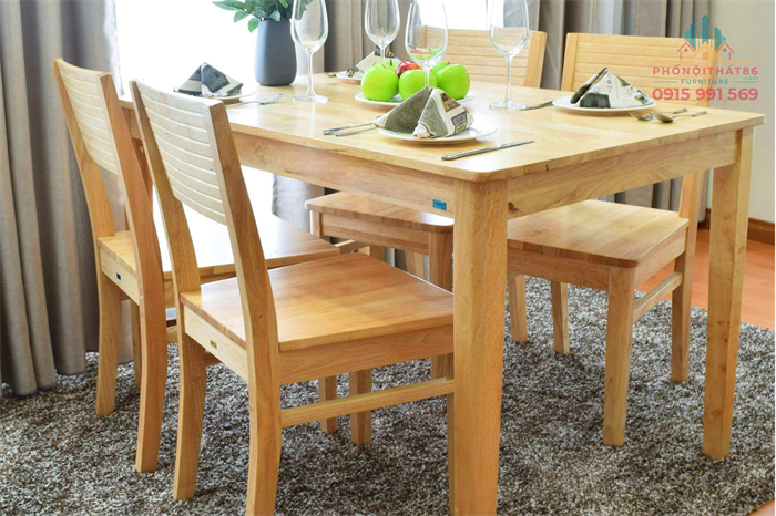 bộ bàn ghế dành cho phòng bếp bằng gỗ 
